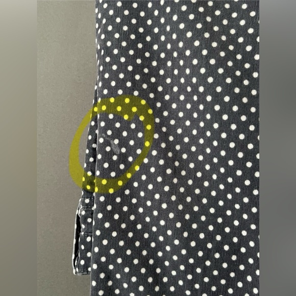 Adriano Goldschmied 27R The Stevie Ankle Slim Straight Leg Polka Dot Corduroys - Picture 8 of 8